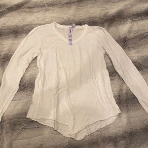 Wilt White long sleeve burnout top. Size XS